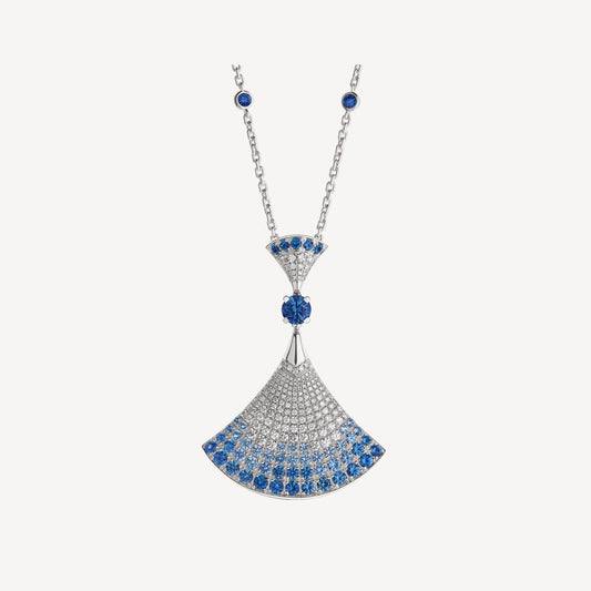 [Perla Lux]DREAM NECKLACE AGATE SILVER DIAMOND