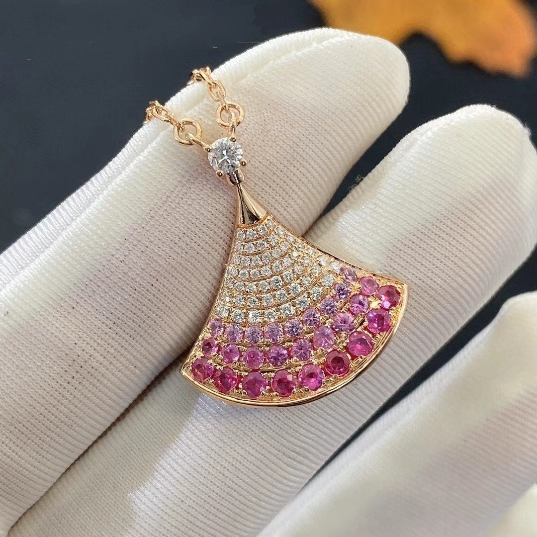 [Perla Lux]DREAM NECKLACE PINK GOLD PINK DIAMOND
