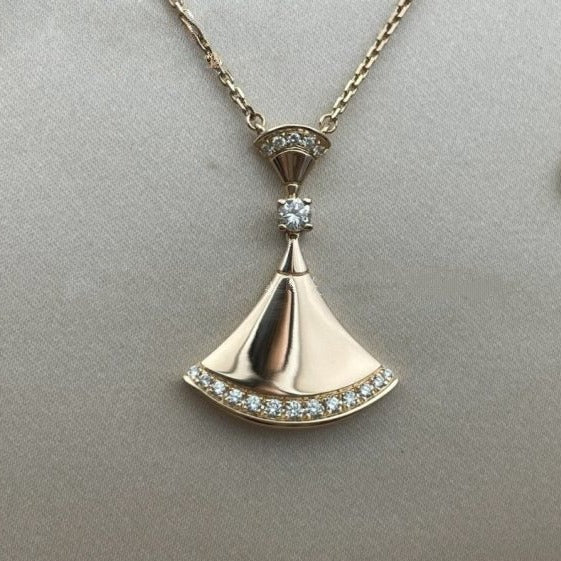 [Perla Lux]DREAM NECKLACE PINK GOLD DIAMOND