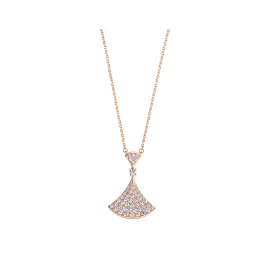 [Perla Lux]DREAM NECKLACE PINK GOLD FULL DIAMOND