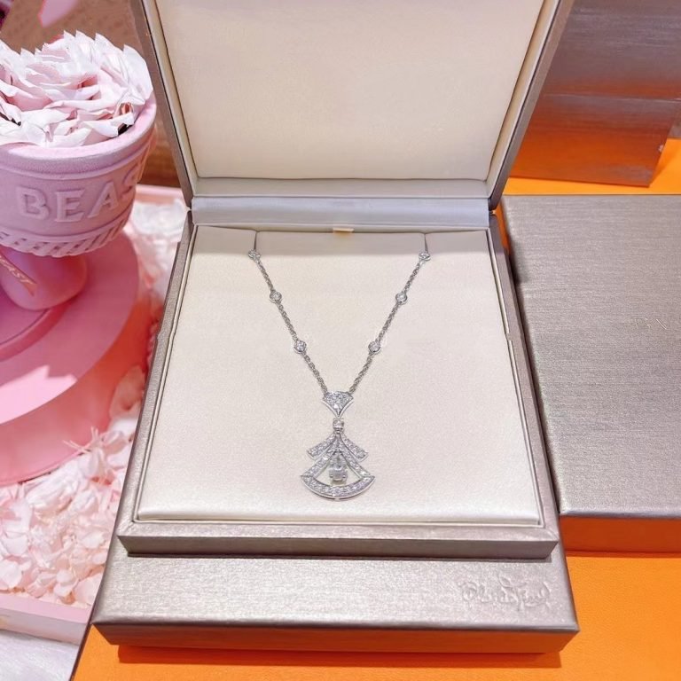 [Perla Lux]DREAM NECKLACE WHITE DIAMOND SILVER