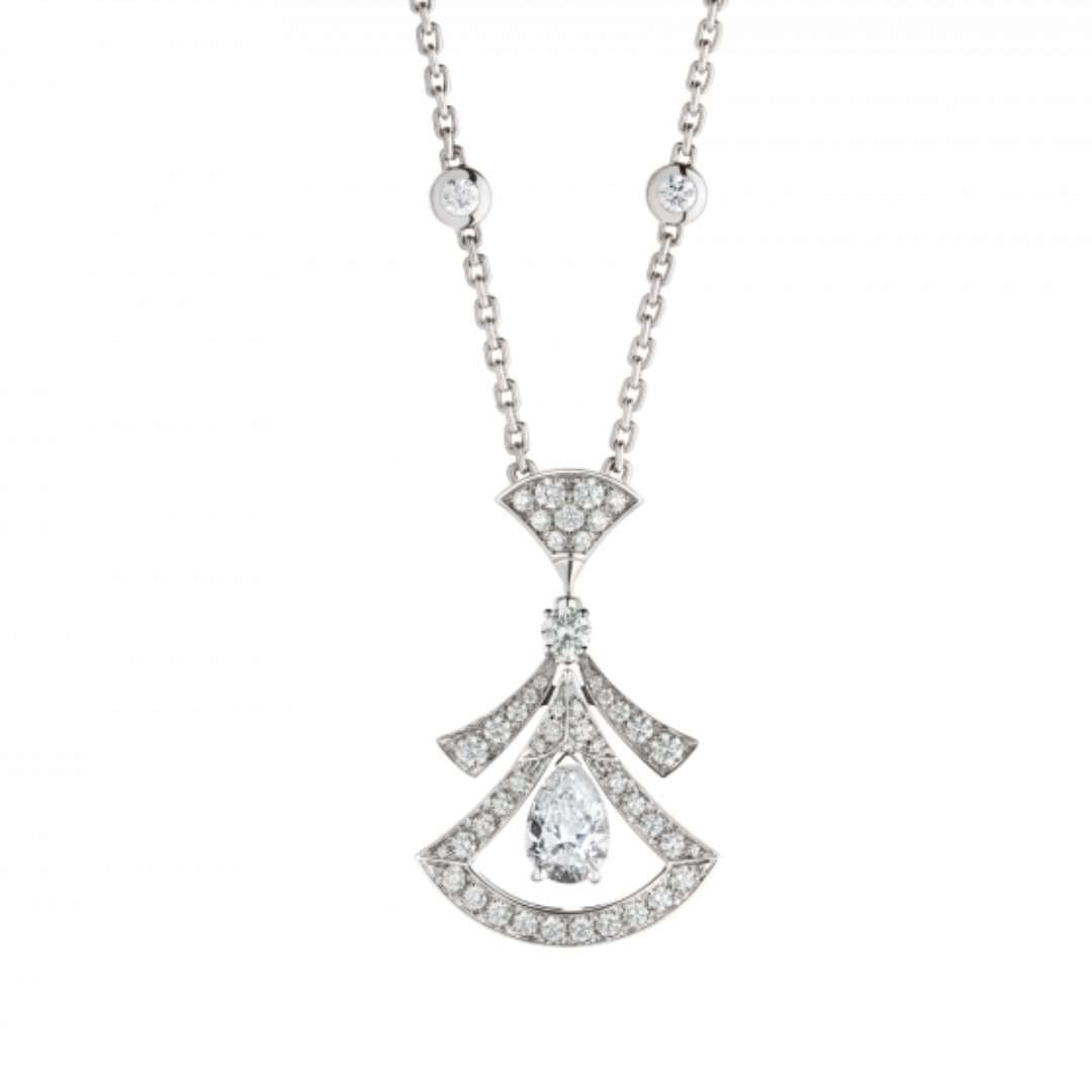 [Perla Lux]DREAM NECKLACE WHITE DIAMOND SILVER