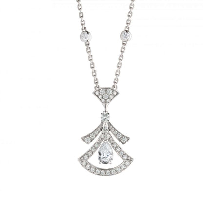 [Perla Lux]DREAM NECKLACE WHITE DIAMOND SILVER