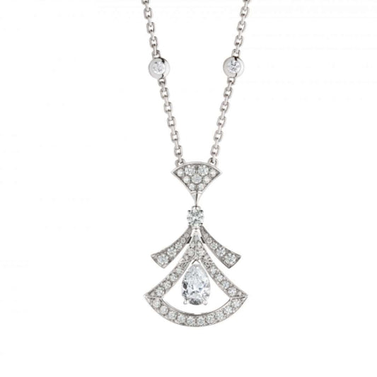 [Perla Lux]DREAM NECKLACE WHITE DIAMOND SILVER