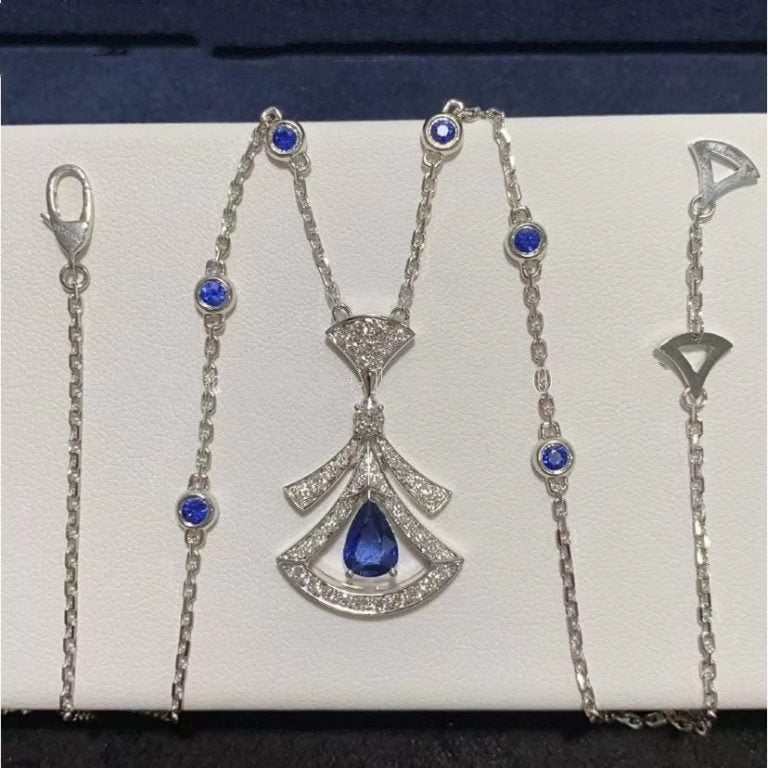 [Perla Lux]DREAM NECKLACE AGATE DIAMOND SILVER