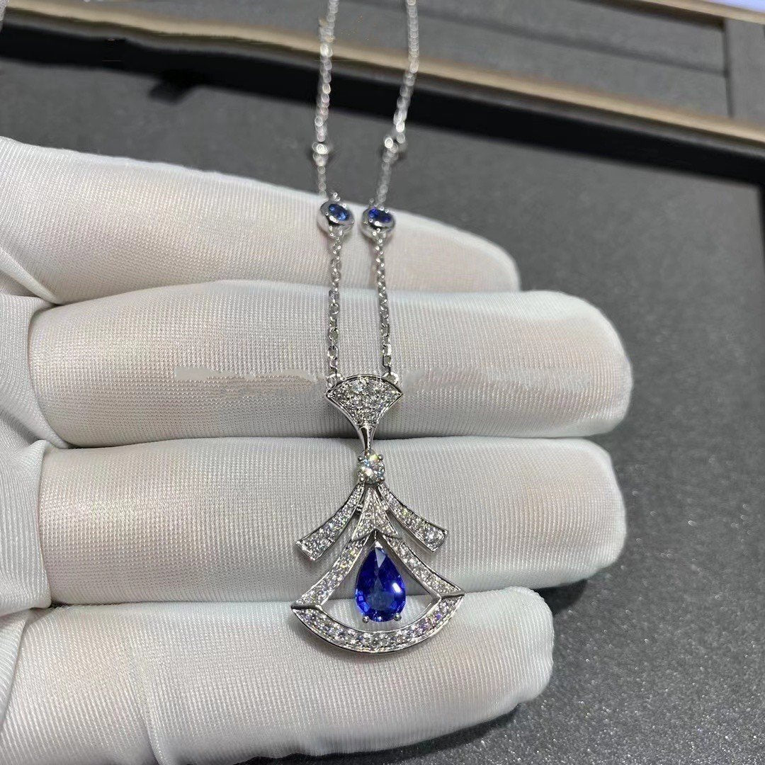 [Perla Lux]DREAM NECKLACE AGATE DIAMOND SILVER