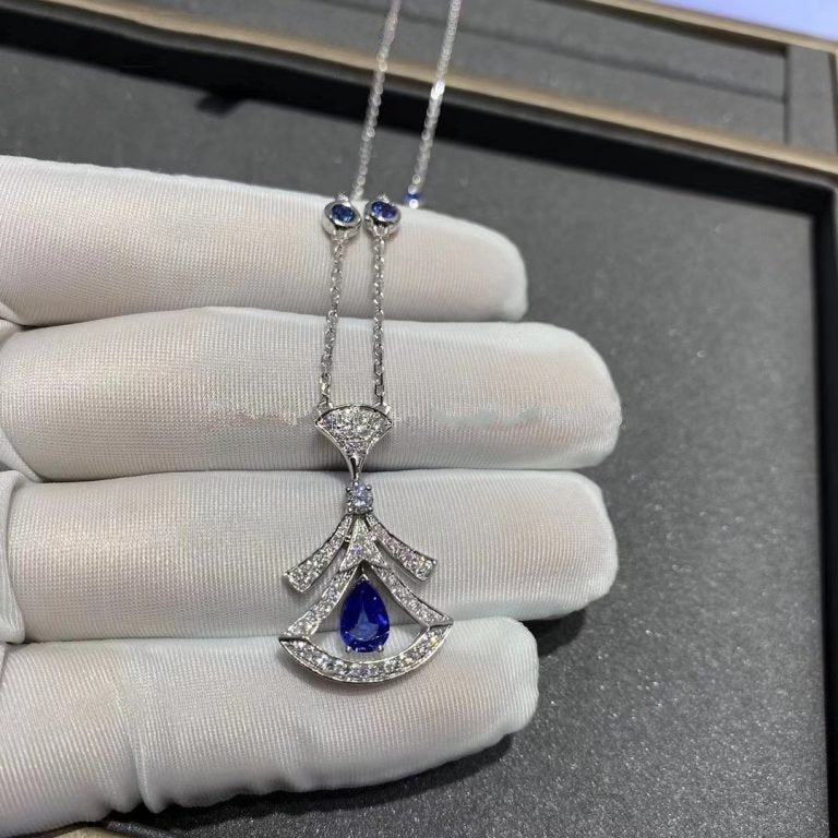[Perla Lux]DREAM NECKLACE AGATE DIAMOND SILVER