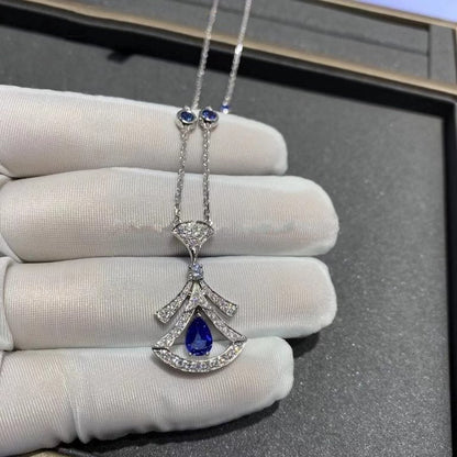 [Perla Lux]DREAM NECKLACE AGATE DIAMOND SILVER