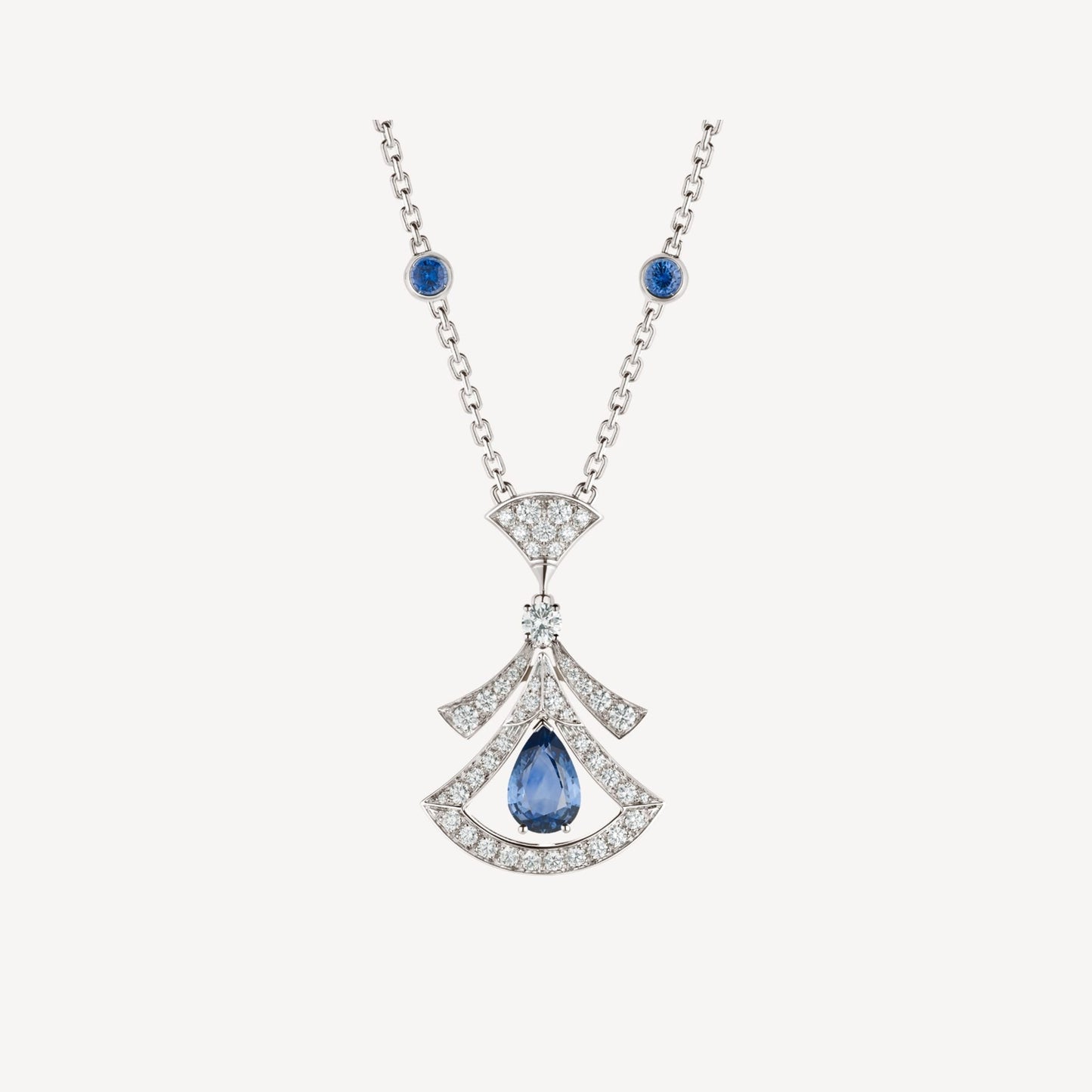 [Perla Lux]DREAM NECKLACE AGATE DIAMOND SILVER