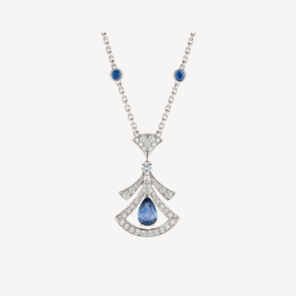 [Perla Lux]DREAM NECKLACE AGATE DIAMOND SILVER