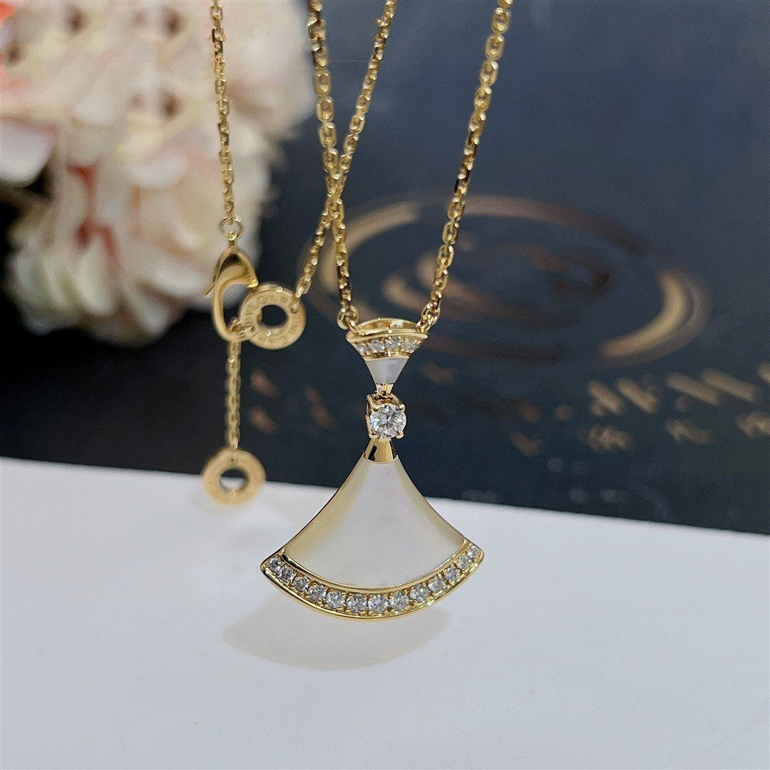 [Perla Lux]DREAM NECKLACE MOP GOLD DIAMOND