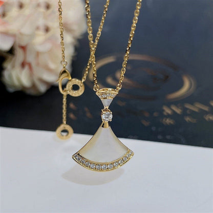 [Perla Lux]DREAM NECKLACE MOP GOLD DIAMOND