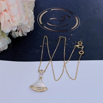 [Perla Lux]DREAM NECKLACE MOP GOLD DIAMOND