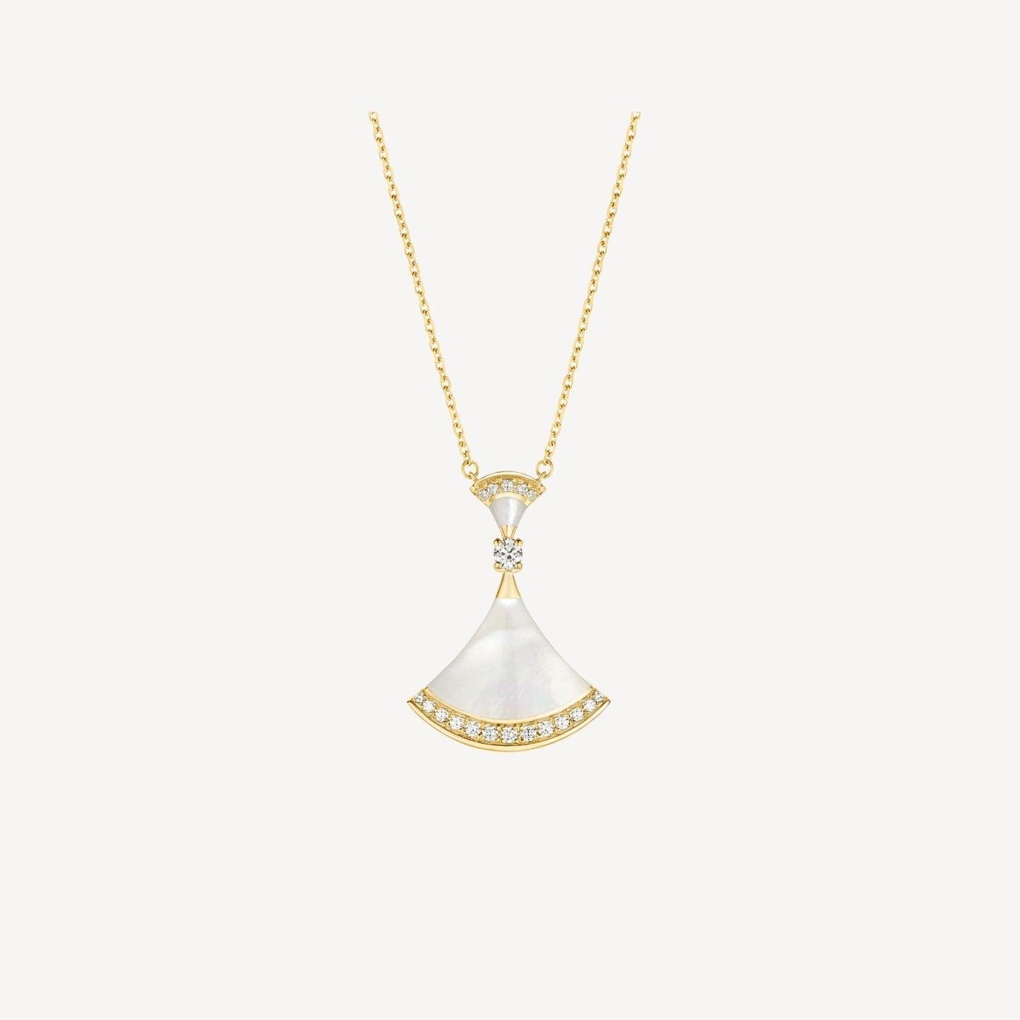 [Perla Lux]DREAM NECKLACE MOP GOLD DIAMOND