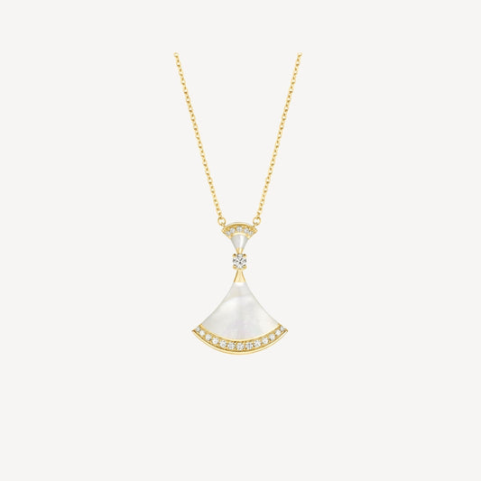 [Perla Lux]DREAM NECKLACE MOP GOLD DIAMOND