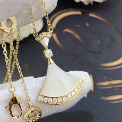 [Perla Lux]DREAM NECKLACE MOP GOLD DIAMOND