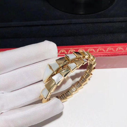 [Perla Lux]SERPENTI BRACELET MOP GOLD