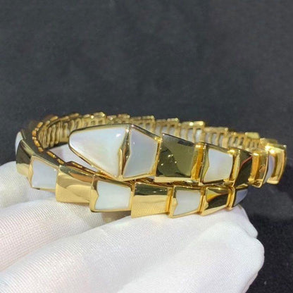 [Perla Lux]SERPENTI BRACELET MOP GOLD