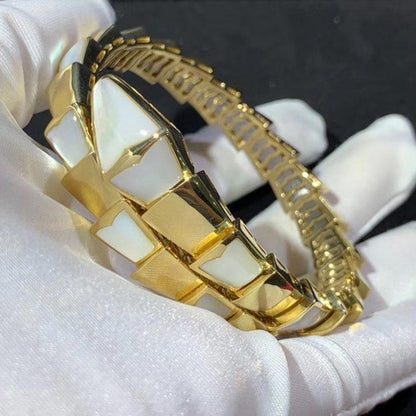 [Perla Lux]SERPENTI BRACELET MOP GOLD