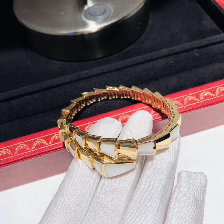 [Perla Lux]SERPENTI BRACELET MOP GOLD