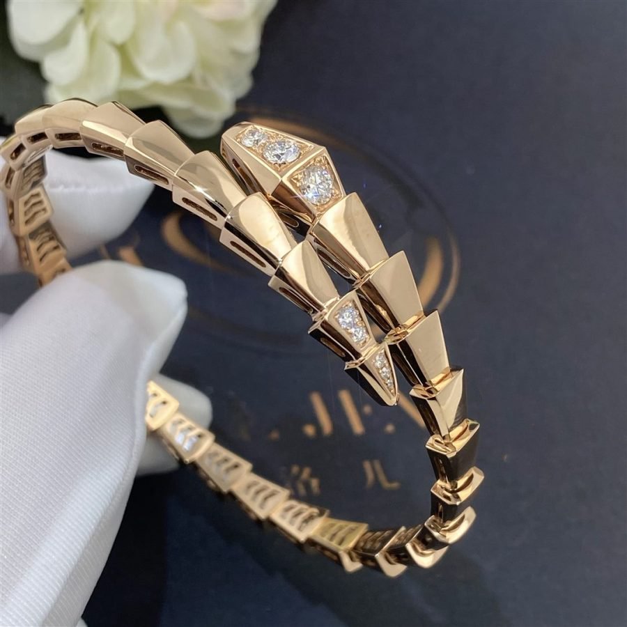 [Perla Lux]SERPENTI BRACELET DIAMONDS PINK GOLD