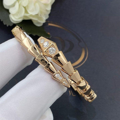 [Perla Lux]SERPENTI BRACELET DIAMONDS PINK GOLD
