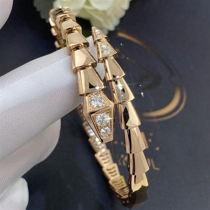 [Perla Lux]SERPENTI BRACELET DIAMONDS PINK GOLD
