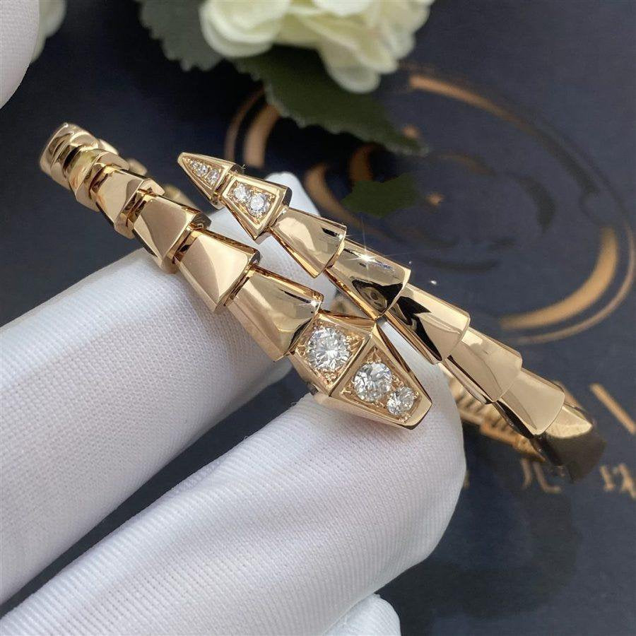 [Perla Lux]SERPENTI BRACELET DIAMONDS PINK GOLD