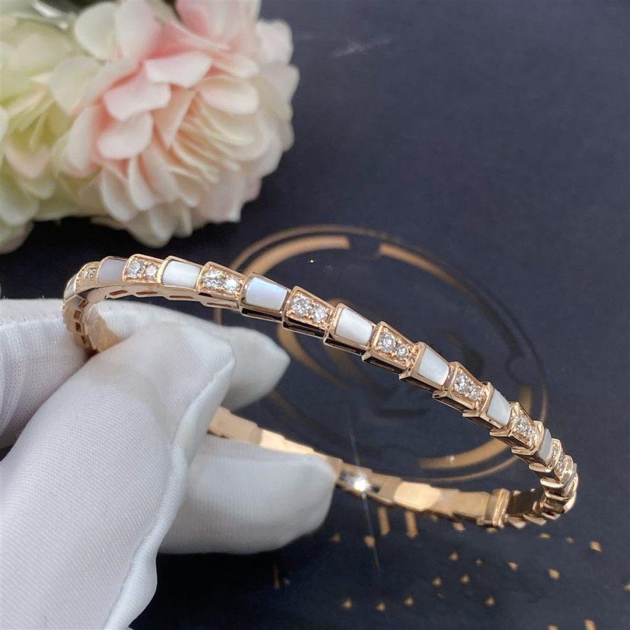 [Perla Lux]SERPENTI BRACELET PINK GOLD MOP DIAMOND