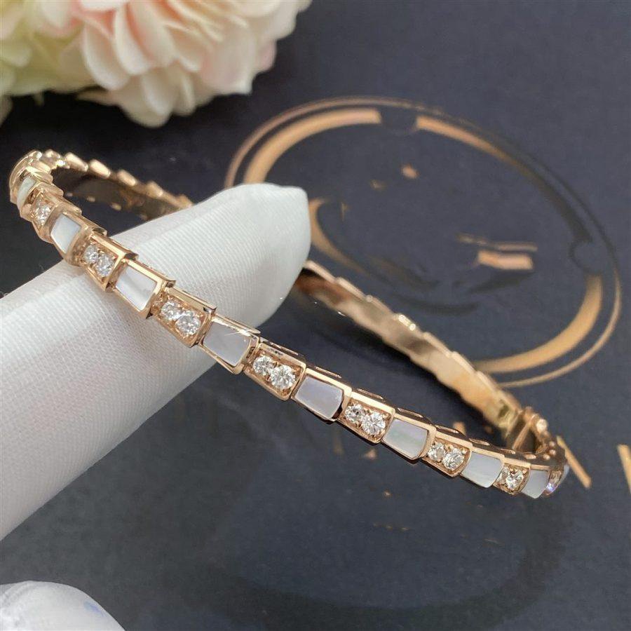 [Perla Lux]SERPENTI BRACELET PINK GOLD MOP DIAMOND