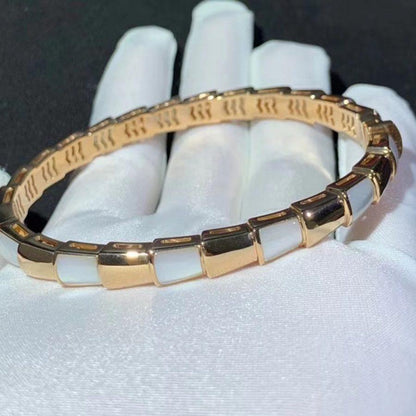 [Perla Lux]SERPENTI BRACELET PINK GOLD MOP