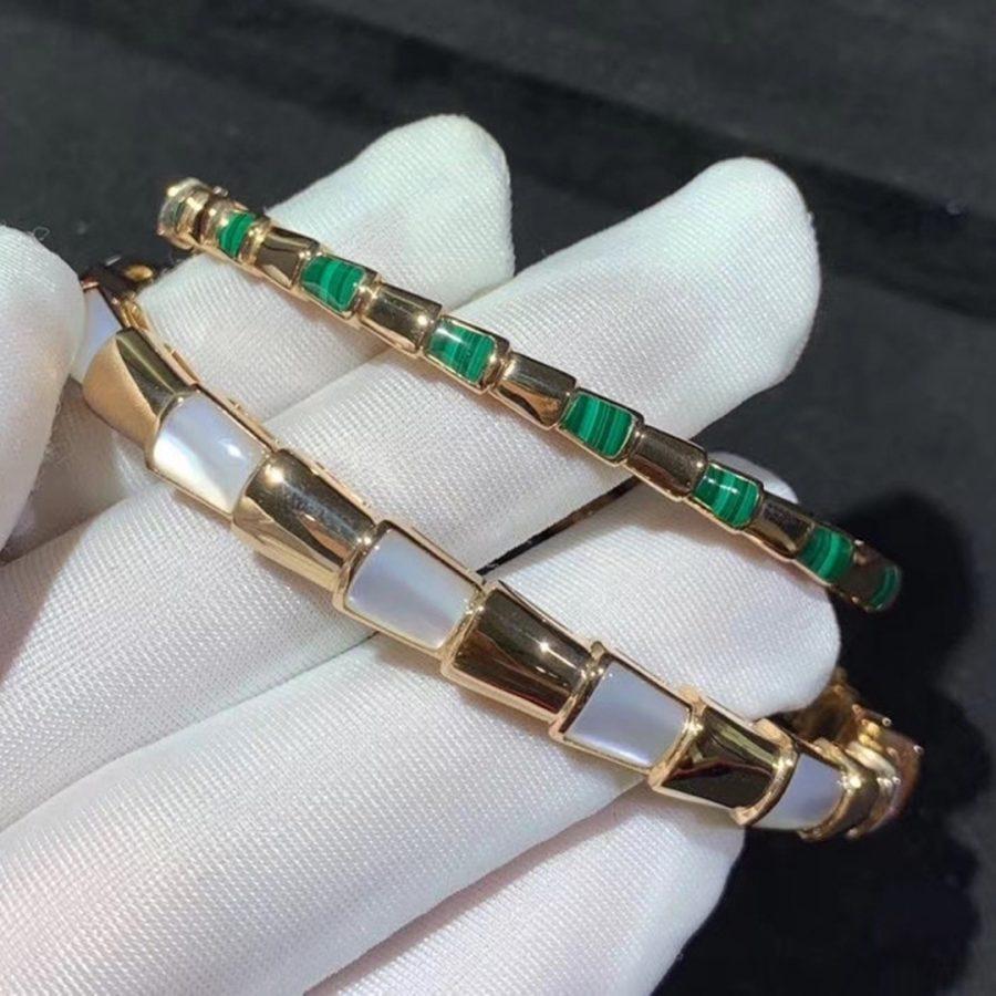 [Perla Lux]SERPENTI BRACELET PINK GOLD MOP