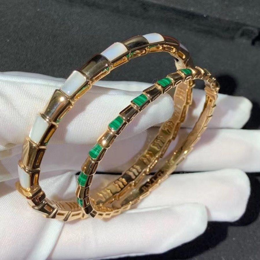 [Perla Lux]SERPENTI BRACELET PINK GOLD MOP