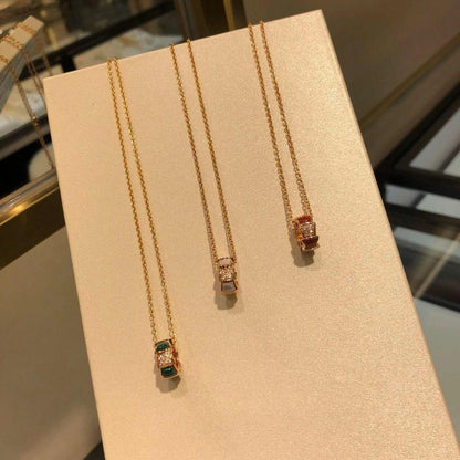 [Perla Lux]SERPENTI PEDANT DIAMOND NECKLACE