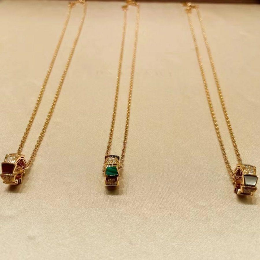 [Perla Lux]SERPENTI PEDANT DIAMOND NECKLACE