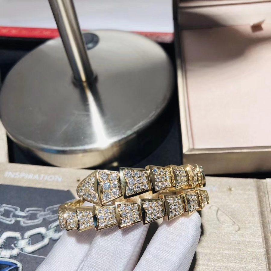 [Perla Lux]SERPENTI BRACELET 8MM GOLD DIAMOND