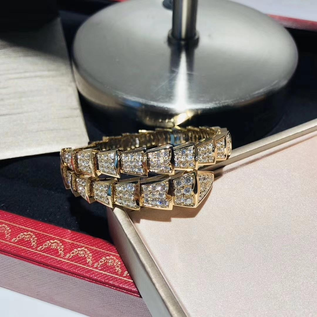 [Perla Lux]SERPENTI BRACELET 8MM GOLD DIAMOND