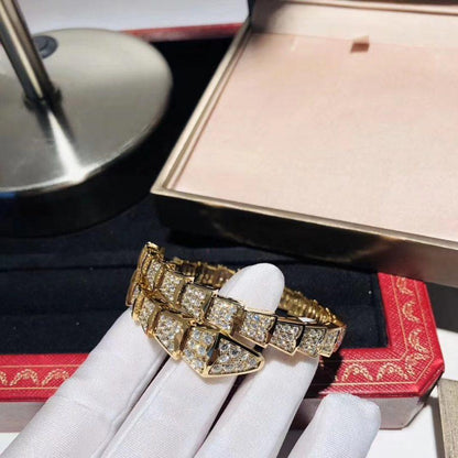 [Perla Lux]SERPENTI BRACELET 8MM GOLD DIAMOND