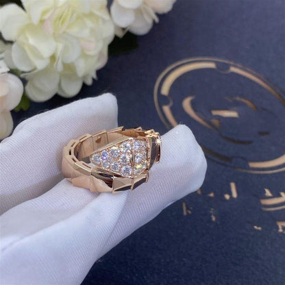 [Perla Lux]SERPENTI RING PINK GOLD DIAMOND
