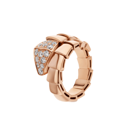 [Perla Lux]SERPENTI RING PINK GOLD DIAMOND
