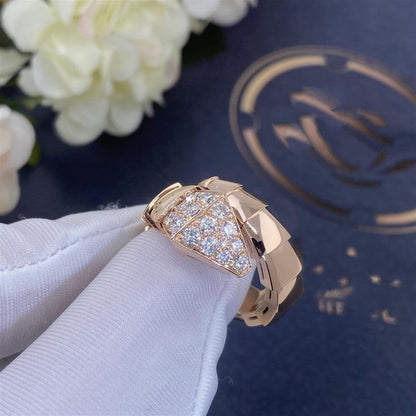 [Perla Lux]SERPENTI RING PINK GOLD DIAMOND
