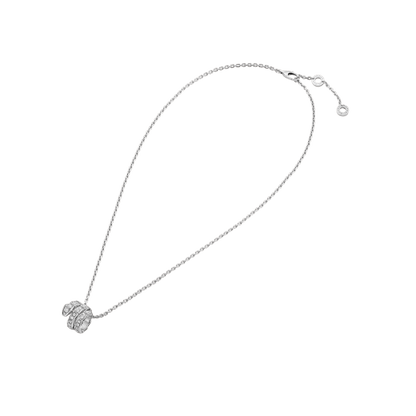 [Perla Lux]SERPENTI  NECKLACE DOUBLE RING DIAMOND