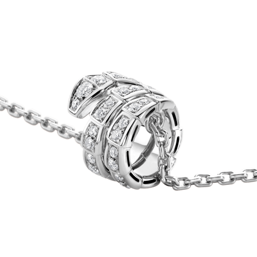 [Perla Lux]SERPENTI  NECKLACE DOUBLE RING DIAMOND