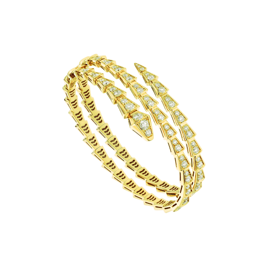 [Perla Lux]SERPENTI BRACELET GOLD DIAMOND DOUBLE ROW