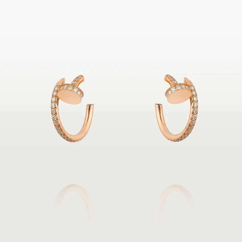 [Perla Lux]JUSTE EARRINGS 12.75MM PINK GOLD DIAMOND