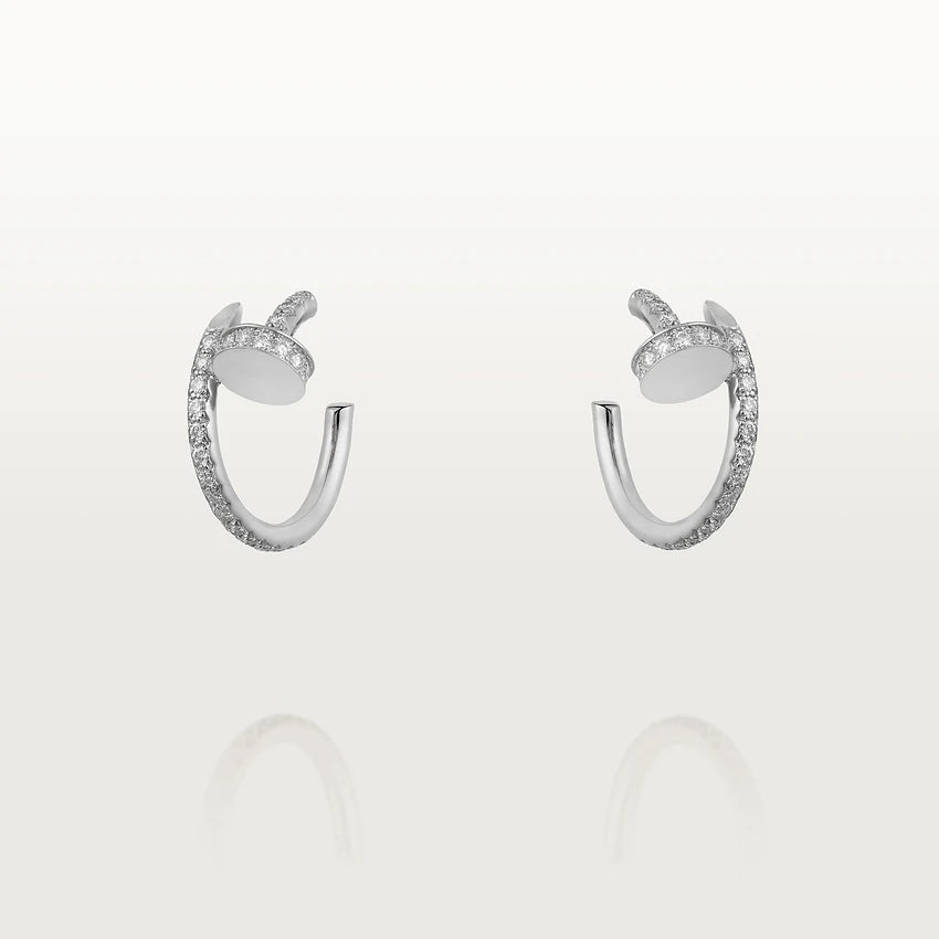 [Perla Lux]JUSTE EARRINGS 12.75MM SILVER DIAMOND