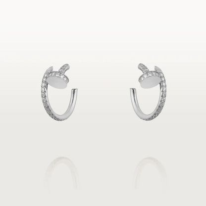 [Perla Lux]JUSTE EARRINGS 12.75MM SILVER DIAMOND