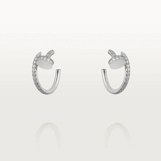 [Perla Lux]JUSTE EARRINGS 12.75MM SILVER DIAMOND