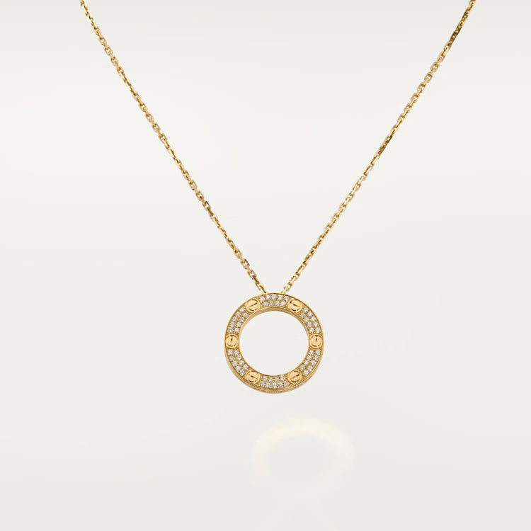 [Perla Lux]LOVE NECKLACE ADJUSTABLE ROSE GOLD