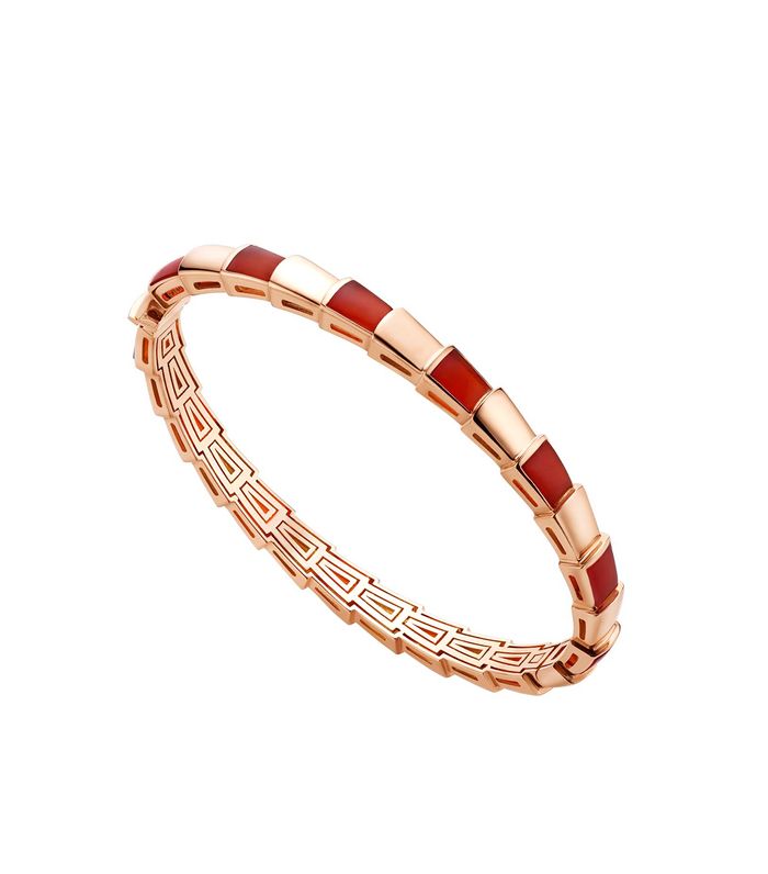 [Perla Lux]SERPENTI BRACELET PINK GOLD RUBELLITE